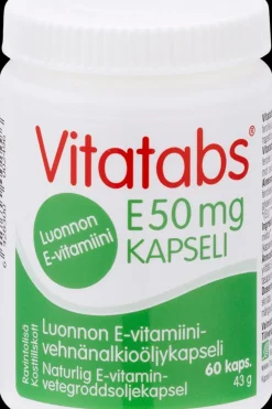 Online E 50 mg E-vitamiini-vehnänalkioöljykapseli 60 kaps Vitamiinit