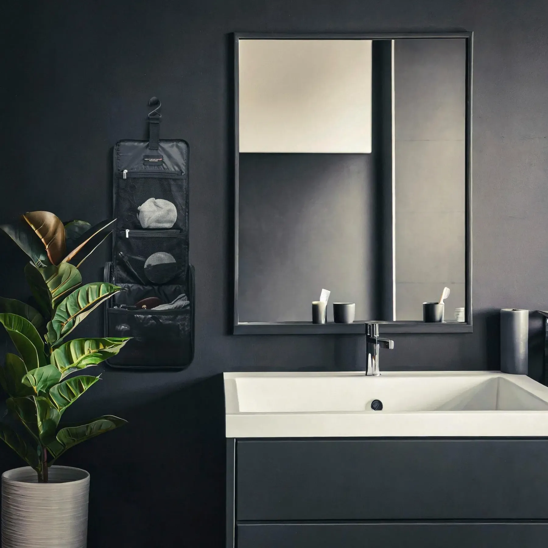 Best miesten ripustettava toilettilaukku, vihreä Toilettilaukut