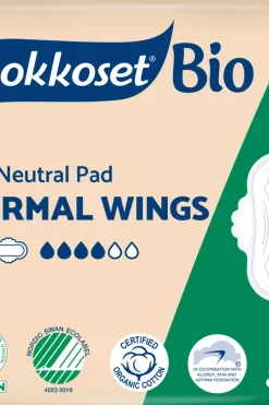 Vuokkoset Kuukautiset Ja Intiimihygienia<Bio Normal Wings ohutside 12 kpl