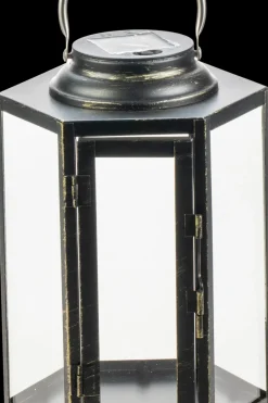 Weiste Kynttilälyhdyt Ja Tuikkukipot<lyhty musta kulta kuusikulmainen 15x24cm