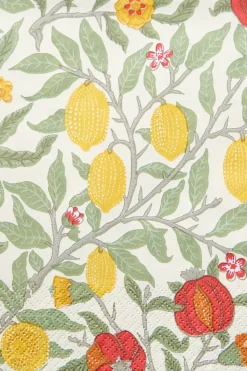 William Morris Servetit Ja Lautasliinat<Fruit keltainen lautasliina 20kpl/24cm