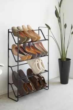 Yamazaki Muut Kalusteet<Frame kenkäteline 4 tasoa, musta