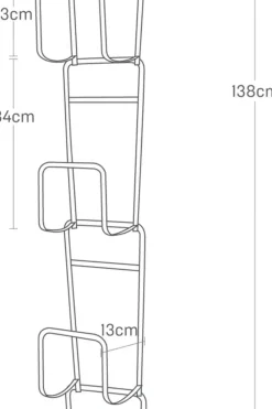 Yamazaki Säilytyslaatikot, -lokerikot Ja -telineet<käsilaukkuteline valkoinen L