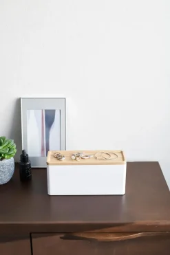 Rin korurasia valkoinen 3-osainen Säilytyslaatikot, -lokerikot Ja -telineet|Korit Ja Rasiat