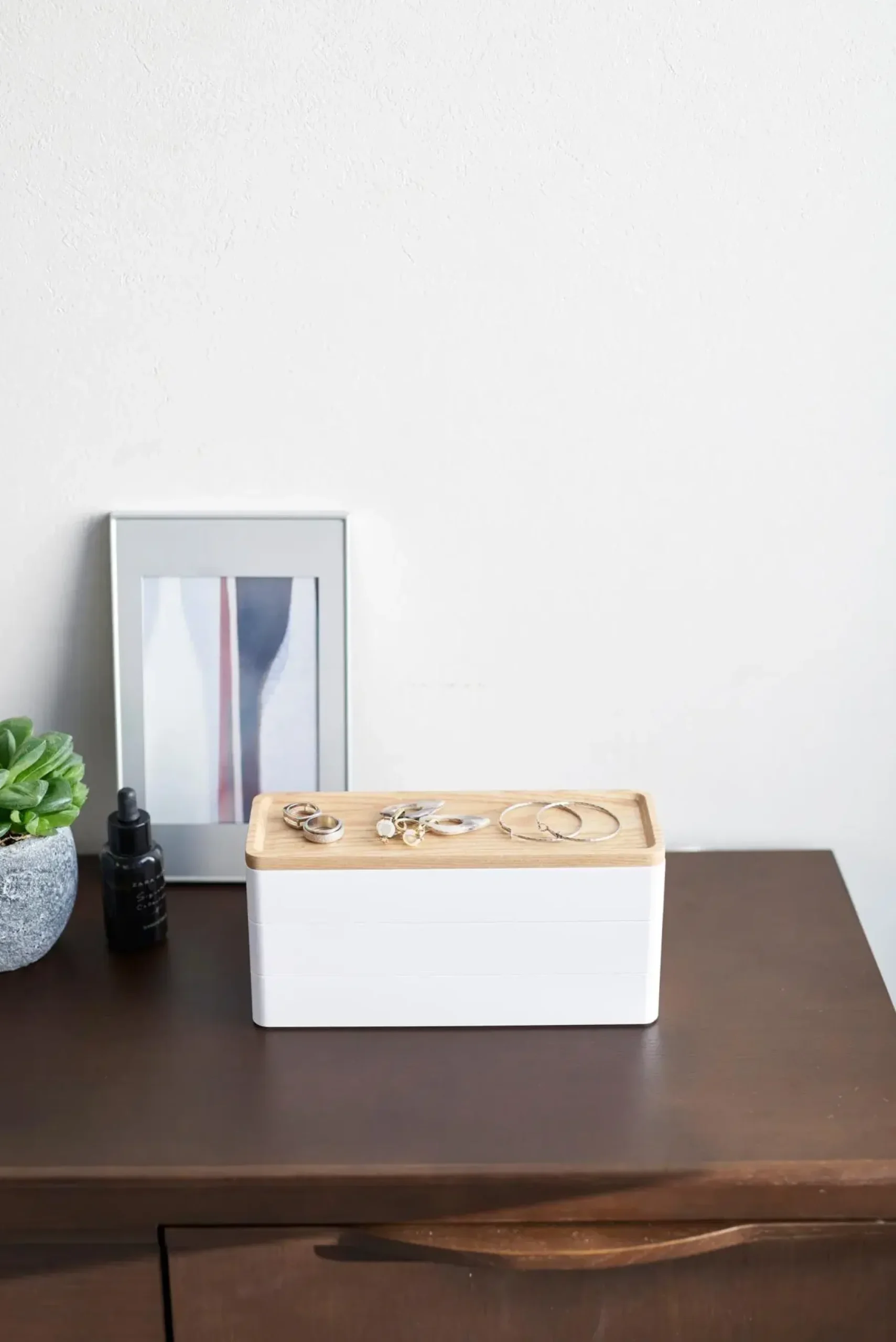 Rin korurasia valkoinen 3-osainen Säilytyslaatikot, -lokerikot Ja -telineet|Korit Ja Rasiat