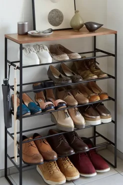 Online Tower kenkähylly 87x66x25 cm, musta Hyllyt, Kaapit Ja Lipastot