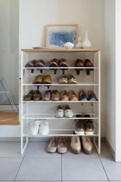 Yamazaki Hyllyt, Kaapit Ja Lipastot<Tower kenkähylly 87x66x25 cm, valkoinen