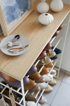 Yamazaki Hyllyt, Kaapit Ja Lipastot<Tower kenkähylly 87x66x25 cm, valkoinen