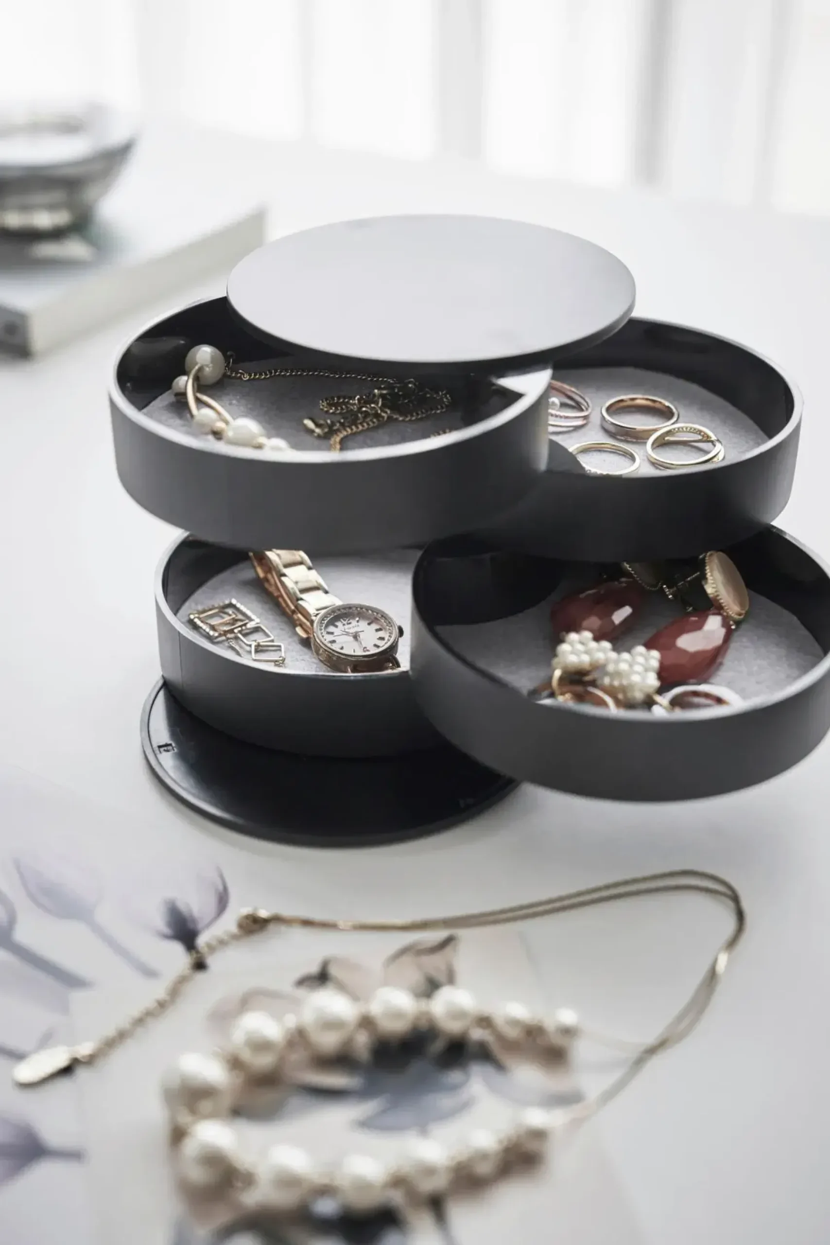 Online Tower korulipas, musta 100x100x100 mm Korit Ja Rasiat|Muut Kalusteet