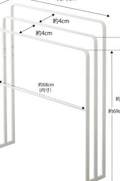 Clearance Tower kylpypyyheteline, valkoinen Pyykinhoito