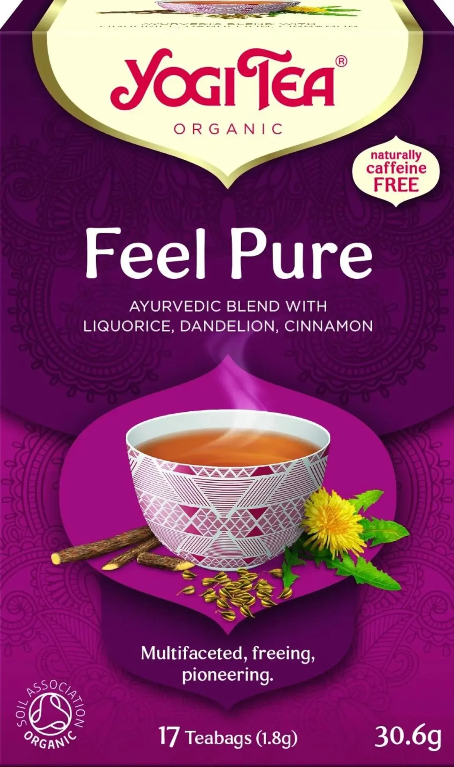 Hot Luomu Feel Pure Yrtti-maustetee Ayurvedinen 17x1,8g Juomat