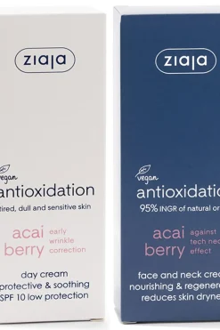 Ziaja Kasvojenhoito<acai berry päivävoide+yövoide setti