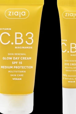 Ziaja Kasvojenhoito<C.B3-vitamiini Glow päivävoide SPF 15+silmänympärysvoide 50+15 ml