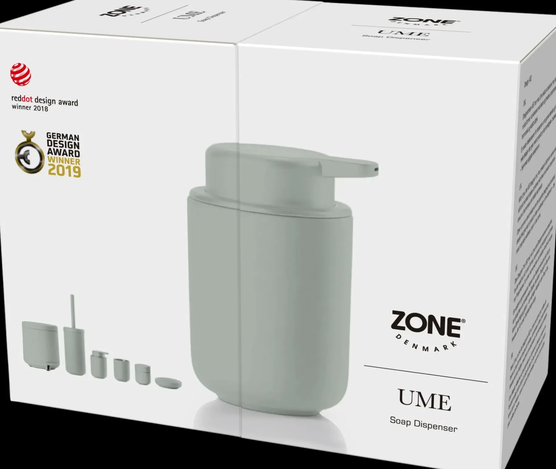 Zone Denmark Muut Kylpyhuonetarvikkeet<Ume saippupumppupullo 250ml eucalyptus