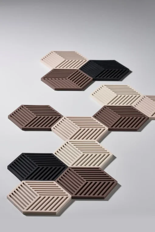 Zone Denmark Tarjoiluastiat<Zone Hexagon pannunalunen 16x14cm desert